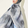 Patterned Liva Modal Crepe Shawl Beige - Image 2