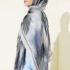 Patterned Liva Modal Crepe Shawl Beige - Image 3