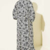 Vertical Striped Belmando Pattern Midi Dress Black - Image 3