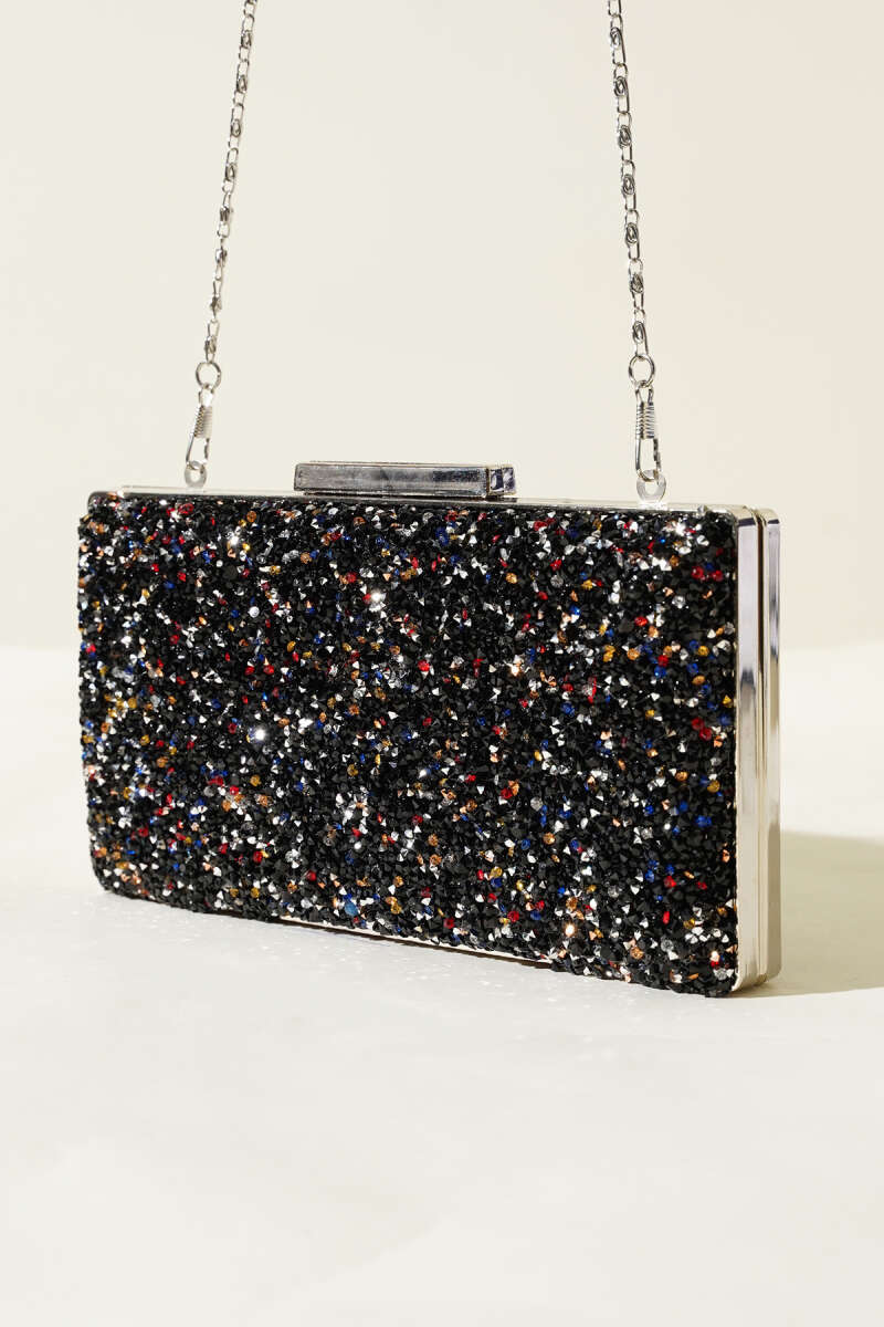 Rectangular Embellished Evening Clutch Bag Copper - الصورة 4