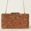 Rectangular Embellished Evening Clutch Bag Copper - الصورة 2