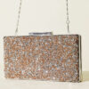 Rectangular Embellished Evening Clutch Bag Copper - الصورة 5