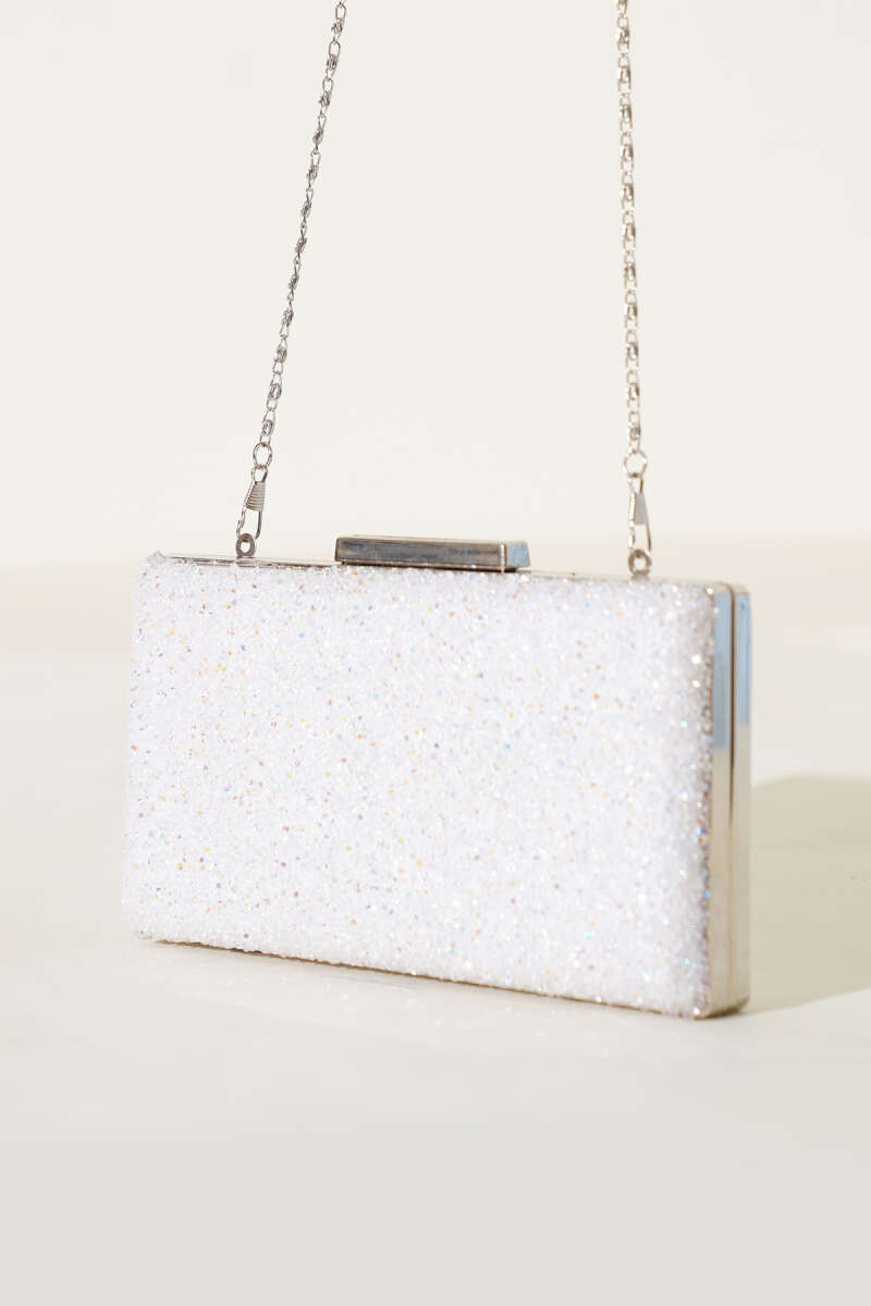 Rectangular Embellished Evening Clutch Bag Copper - الصورة 7