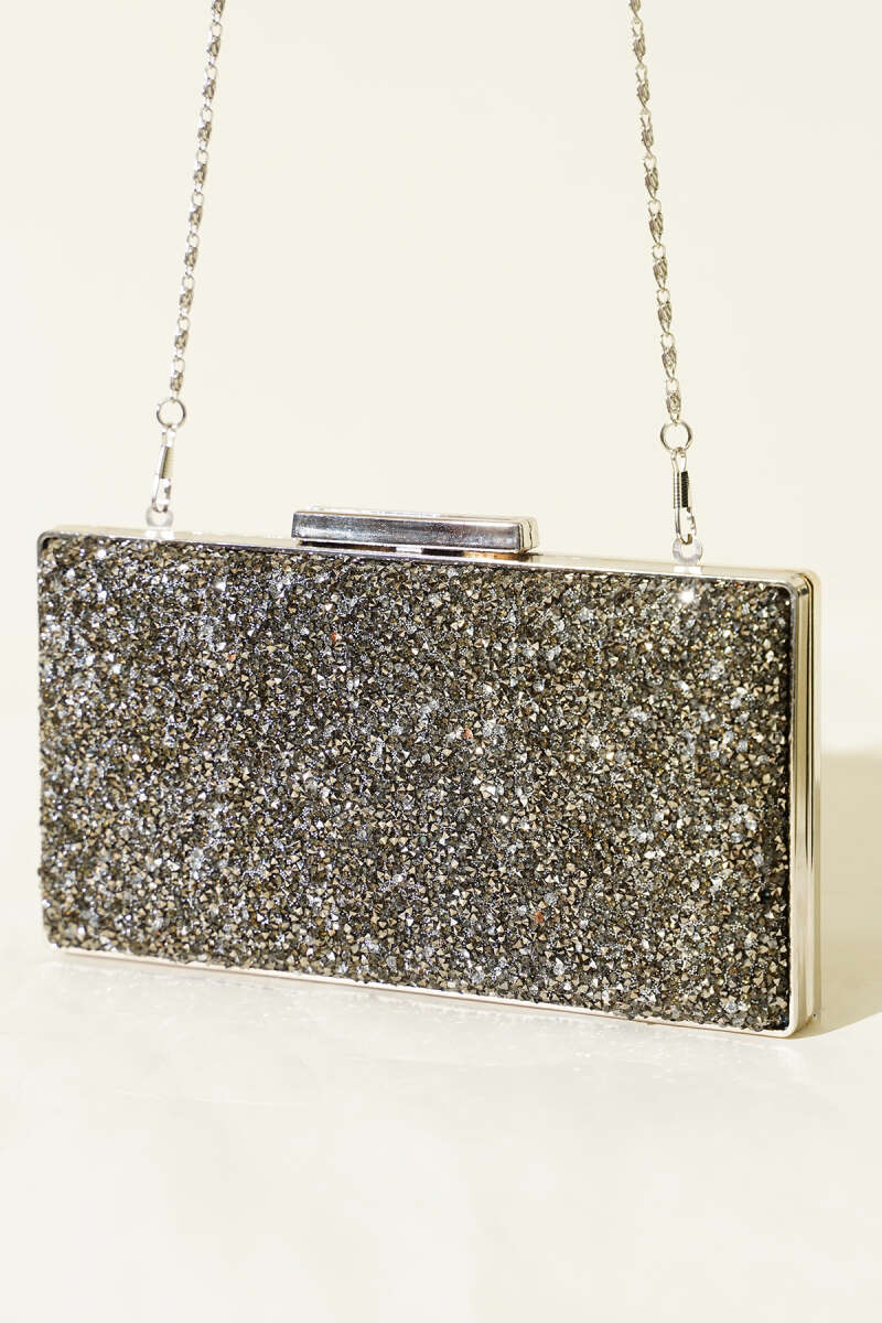 Rectangular Embellished Evening Clutch Bag Copper - الصورة 8