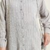 Vertical Stripe Basic Shirt Grey - Imagen 4