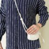 Vertical Stripe Basic Shirt Navy Blue - Imagen 4