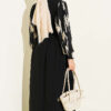 Ankle-Gathered Embroidered Dress Beige – Bild 3