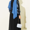 Ankle-Gathered Embroidered Dress Indigo - immagine 3