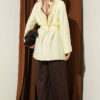 Draped Belted Tunic Yellow – Bild 3