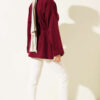 Double Sleeve Tie Tunic Burgundy – Bild 3