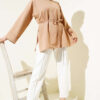 Double Sleeve Tie Tunic Camel – Image 2
