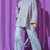 Double Sleeve Tie Tunic Slate Grey - Image 2