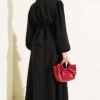Button-Detail Jacket and Top Set Black - Imagen 3
