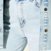 Buttoned Baggy Pants Ice Blue - immagine 4