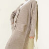 Button-Up Pocket Long Knit Cardigan Bronze - الصورة 2