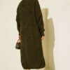 Button-Up Pocket Long Knit Cardigan Khaki - الصورة 3