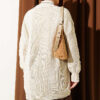 Buttoned Knit Detail Cardigan Beige - Afbeelding 3