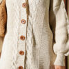 Buttoned Knit Detail Cardigan Beige - Afbeelding 4