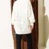 Buttoned Knit Detail Cardigan Ecru - Imagen 3