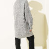 Buttoned Knit Detail Cardigan Grey - Image 3