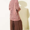 Buttoned Knit Detail Cardigan Rose Dust - Image 3
