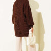 Buttoned Knit Detail Cardigan Brown - Afbeelding 3