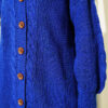 Buttoned Knit Detail Cardigan Saxon Blue - Image 4