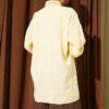 Low Shoulder Tie Belted Modal Shirt Yellow - Image 3