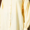 Low Shoulder Tie Belted Modal Shirt Yellow - Image 4