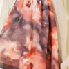 Floral Bamboo Crinkle Shawl Dark Brown - Imagen 4