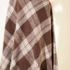 Plaid Flared Wool Skirt Brown - الصورة 4