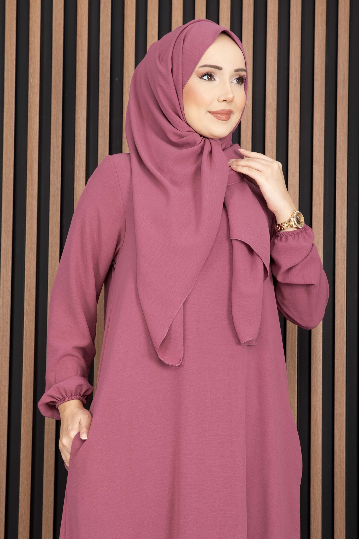 Dress & Matching Shawl Modest Two-Piece Set - immagine 2