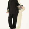 Ruffled Trim French Terry Two-Piece Set Black - Afbeelding 5
