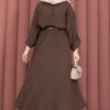 Two-Piece Set with Hem Edge Brown - Afbeelding 3