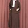 Two-Piece Set with Hem Edge Brown - Afbeelding 5