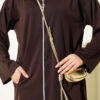 Zip-up Jogger Pants and Top Two-Piece Set Brown - Image 4