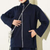 Zip-up Jogger Pants and Top Two-Piece Set Navy Blue - immagine 2