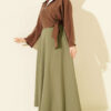 Zippered Tencel Flared Skirt Hazel - الصورة 2