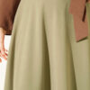 Zippered Tencel Flared Skirt Hazel - الصورة 4