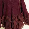 Ruffled Trim French Terry Two-Piece Set Plum – Bild 4