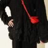 Ruffled Trim French Terry Two-Piece Set Black - Afbeelding 4