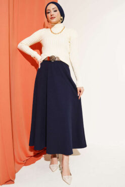 Alternative view of Ribbed Stretch Knit Sweater Ecru