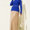 Ribbed Stretch Knit Sweater Saxon Blue - Image 4