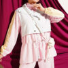 Ribbed Waistband with Drawstring Two-Piece Set Pink – Bild 2