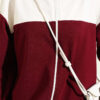Embroidered Two-Piece Set with Cuffed Ankles Burgundy - Afbeelding 4