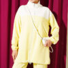 Embroidered Two-Piece Set with Cuffed Ankles Yellow - immagine 2