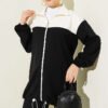 Embroidered Two-Piece Set with Cuffed Ankles Black – Bild 2