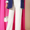 Wide Belted Loose Pants White
