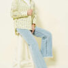 Wide Tassel Hem Denim Pants Midnight Black - Imagen 2