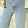 Wide Tassel Hem Denim Pants Midnight Black - Imagen 4